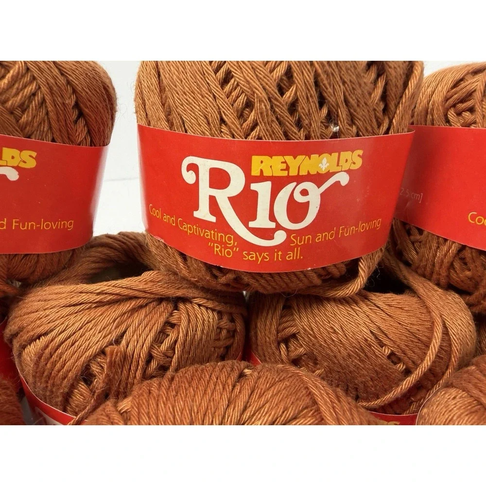 Reynolds Rio 100%‎ Cotton Yarn 8 Ply 50g Each 10 Balls